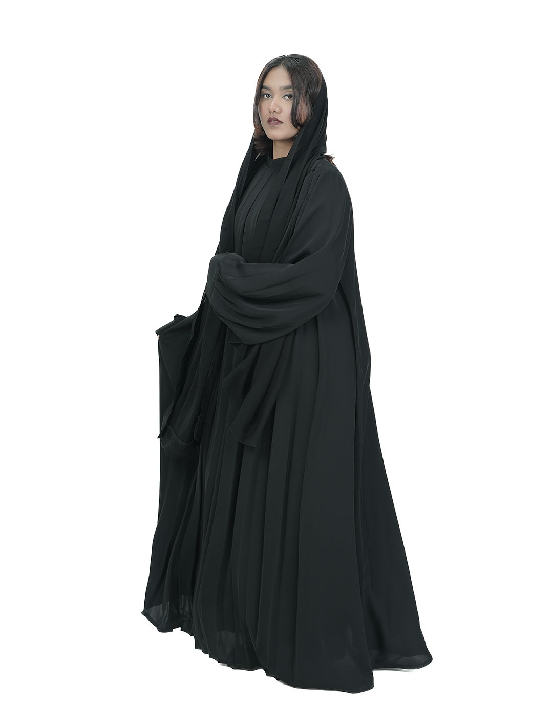 THE RIPPLE DRAPE ABAYA