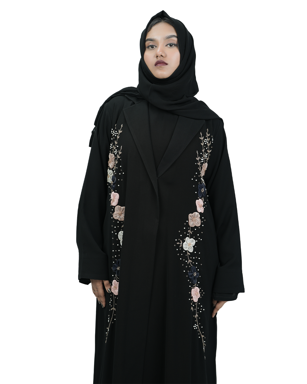 THE 3D FLORA TUX ABAYA