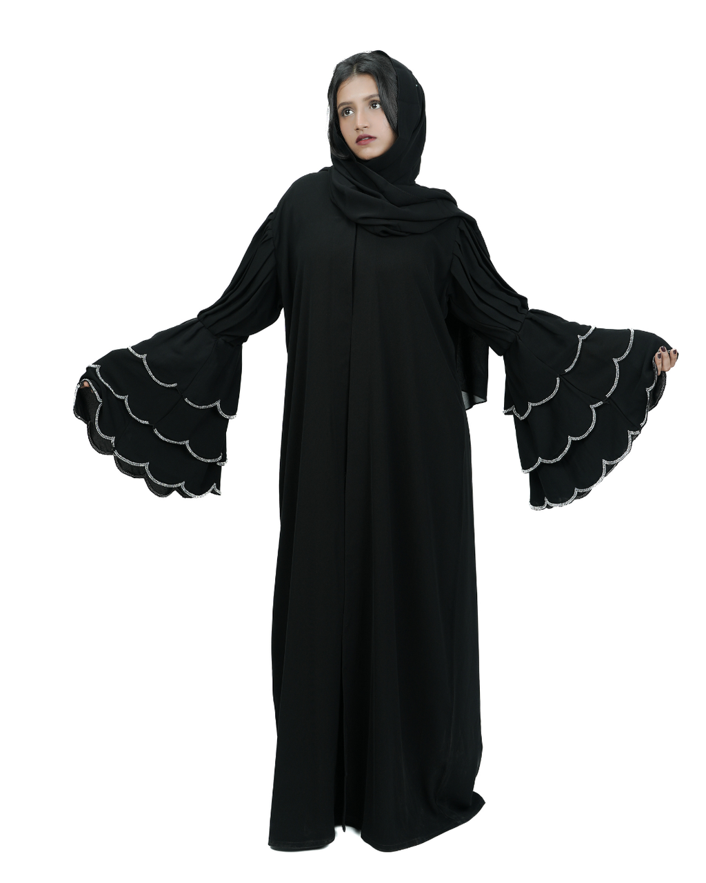 THE RUFFLED SYMPHONY ABAYA