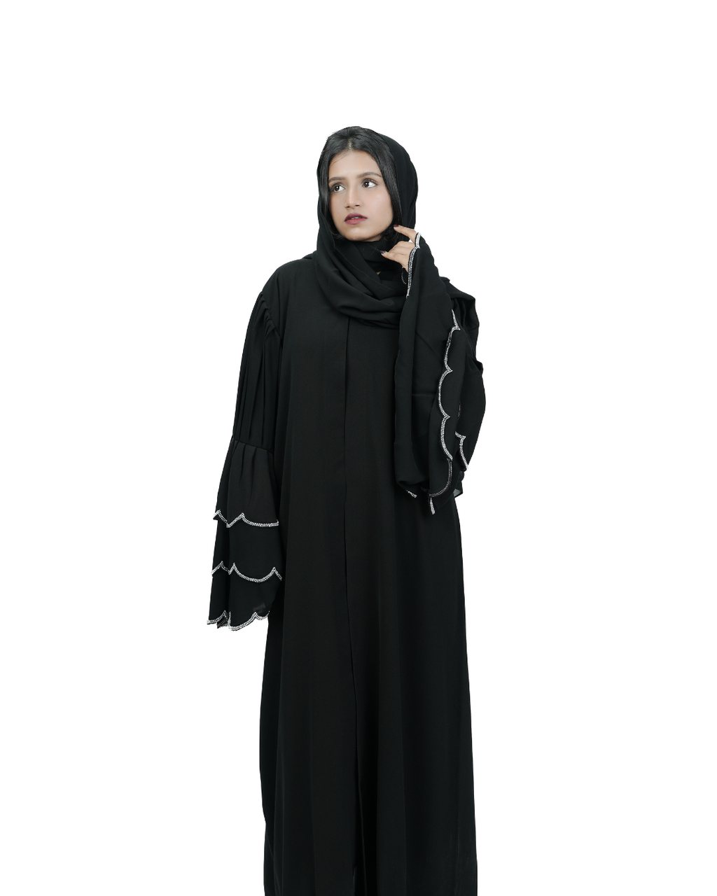 THE RUFFLED SYMPHONY ABAYA
