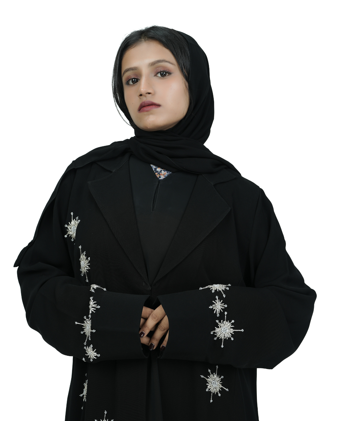 THE SHIMMERING STAR COAT ABAYA