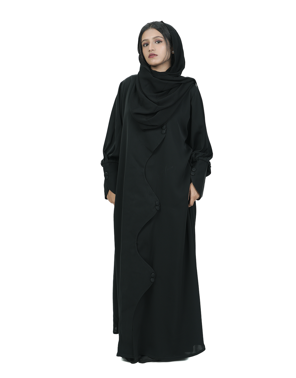 THE WAVE SILHOUETTE ABAYA