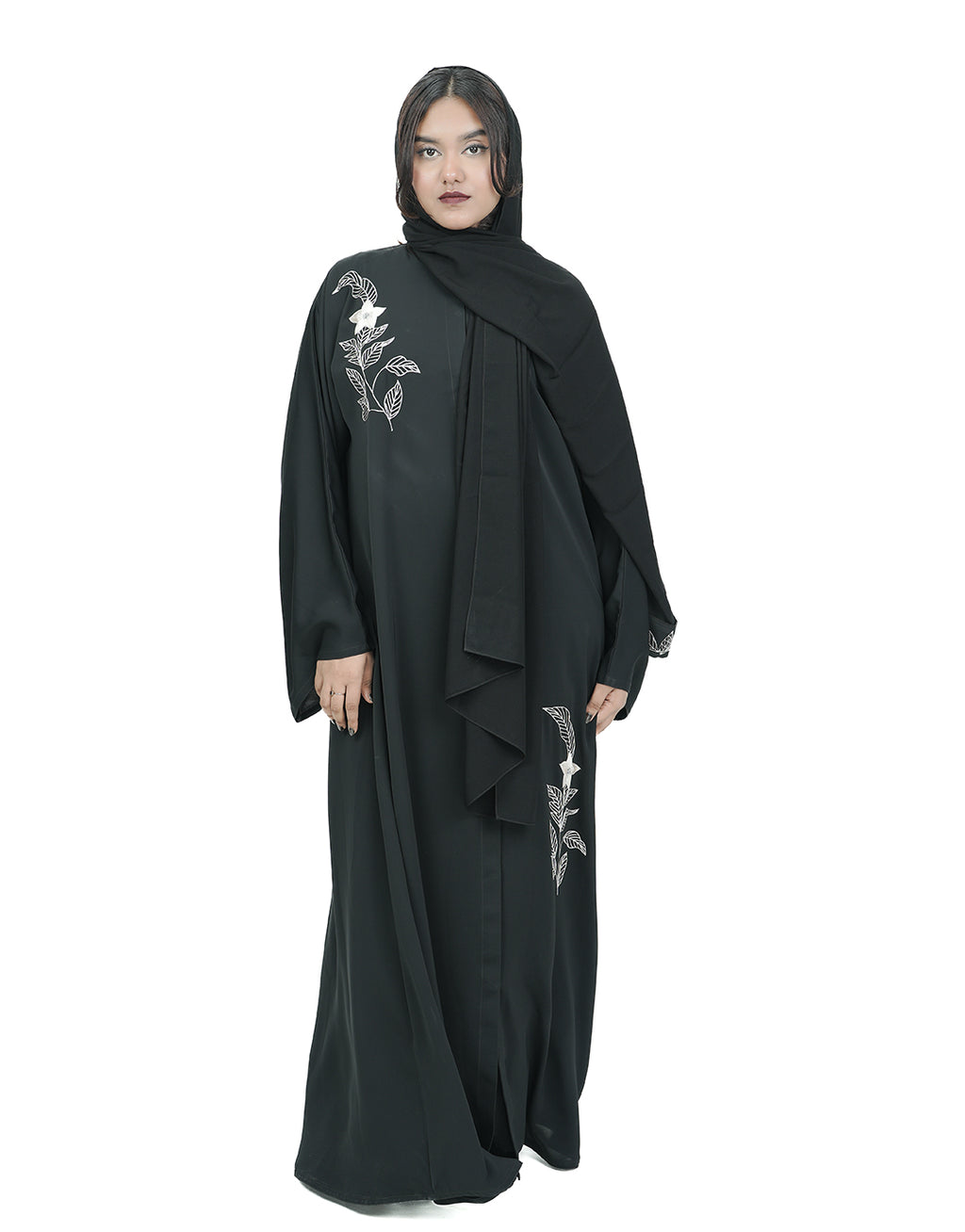 THE FLORA NOIR ABAYA