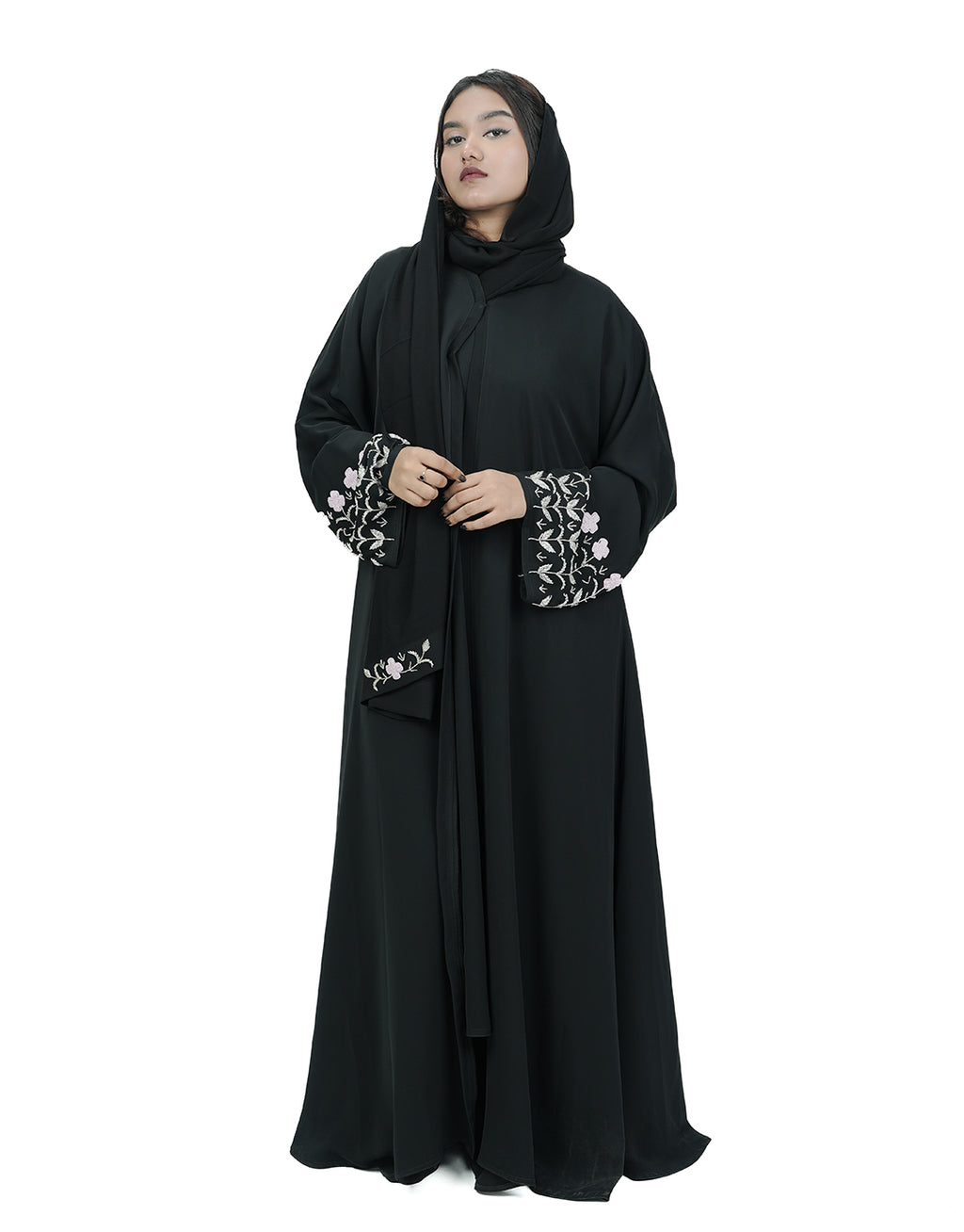 THE BLOSSOM CUFF ABAYA