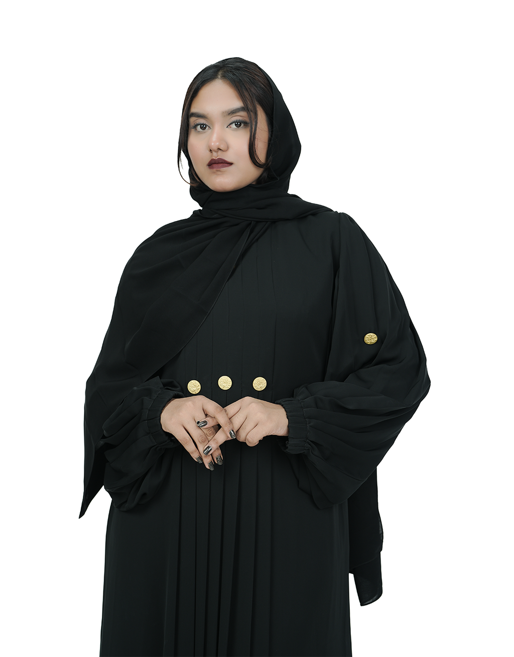 CAVALIER PLEAT ABAYA